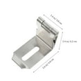 thumbnail image 2 of Sipeihong 2pcs Door Hasp 90 degree Stainless Steel Safety Padlock Hasp for Push Barn Door, 2 of 11