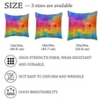 thumbnail image 4 of Pack of 2 Throw Pillow Covers Rainbow Puzzle Piece Decorative Pillow Cases Home Decor Square 18x18 Inches Pillowcases, 4 of 7