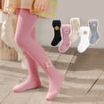 thumbnail image 6 of Baby Toddler Girl's Tights 3/4/5 Pack Cable Knit Leggings Little Girls Seamless Stockings Bows Cotton Pantyhose, 6 of 7