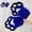 Blue Black, variant on Faux Fur Plush Furry Cat Wolf Claw Gloves,Fursuit Animal Fox Paws Mittens Halloween Cosplay Costume Accessories,Canidae Therian Paws
