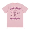 thumbnail image 4 of Camiseta divertida de Lobotomy Live Laugh para hombre y mujer, Camisa de algodón informal a moda, de gran tamaño, estética, 4 of 5