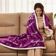 thumbnail image 5 of Bible Sherpa Blanket Christian Sympathy 50"x60" Blanket Inspirational Gifts Religious Gifts for Women Jesus Christ God Say You are Blessed Blanket for Praying Faith Men Woman, 5 of 6