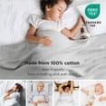 thumbnail image 2 of Manta Bedsure, 100% algodón, tamaño king, 275 x 230 cm, color gris, 2 of 6