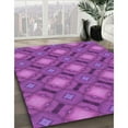 thumbnail image 3 of Ahgly Company Machine Washable Indoor Rectangle Transitional Dark Orchid Purple Area Rugs, 7' x 10', 3 of 7