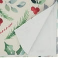 thumbnail image 2 of Saro Lifestyle Christmas Foliage and Candy Canes Table Runner, 2 of 3