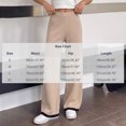thumbnail image 3 of Kttectoa Women's Pants Knitted High Waist Straight Leg Pants Fashionable Contrasting Hem Loose Casual Lounge, 3 of 5