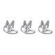 thumbnail image 1 of Jumpingount Anillo abierto con letras mayúsculas de cobre, anillos de diamantes de imitación portátiles, compras de viaje, joyería ornamental, Type7 NO7, 1 of 6