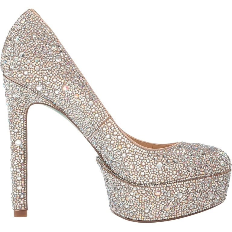Betsey johnson deals glitter heels