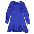 thumbnail image 1 of Vestido ajustado y acampanado para mujer bar III azul 8, 1 of 2