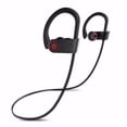 thumbnail image 1 of Elite inalámbrico, a prueba de sudor, auriculares deportivos, auriculares, auriculares Bluetooth, carga rápida negro para deportes de entrenamiento, 1 of 5