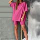 thumbnail image 3 of Conjunto deportivo de manga corta y pantalones cortos para mujer, para yoga y running - S-XXXL, 3 of 3