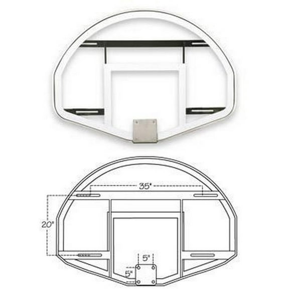 First Team Gymnasium Glass Basketball Backboard - FT233