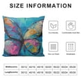 thumbnail image 5 of FUMJ Butterfly Throw Pillow Covers Decorative Pillow Cases  Square Cushion Cover for Couch Sofa Bedroom Patio, 5 of 5