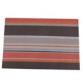 thumbnail image 1 of Mantel Individual con aislamiento térmico de PVC a rayas, impermeable, vajilla, cuenco, plato, tenedor, mantel (naranja), 1 of 8
