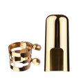 thumbnail image 2 of Labymos Muslady Double Vis Réglable Saxophone Ligature Compacte Durable avec Embout pour Saxophone Alto, 2 of 8