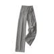 thumbnail image 2 of TaTaai Women Casual Cotton Linen Long Pants Solid Drawstring Ruched with Pockets Ladies Weekend Outdoor Vacation Wear Breathable No Fading Soft Comfortable Bottoms Gift, 2 of 6