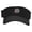 Black, variant on Poker Coin Embroidered Cotton Twill Sun Visor - Black OSFM