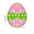 thumbnail image 3 of Qocolhg 10 Pcs Easter Colors Paper Plates, Easter Egg Shaped Disposable Plates Watercolor Easter Egg Dessert Dinner Plates for Easter Holiday Spring Birthday Party Supplies Table Decorations, 3 of 6