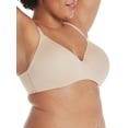 thumbnail image 4 of Hanes Womens No-Show Wireless Bra, Concealing Petals No-Show Bra with Convertible Straps, 4 of 10