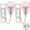 Pink, variant on KUOGO Portable Door Lock-2 Pack Solid Heavy Duty Extra Lock for Additional Privacy and Safety in Hotel,Apartment,and Prevent Unauthorized Entry in Traveling, AirBNB, Apartment and College
