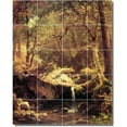 thumbnail image 1 of Ceramic Tile Mural-Albert Bierstadt Country Painting 27. 32" w x 40" h using (20) 8 x 8 ceramic tiles, 1 of 3
