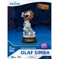 thumbnail image 3 of 2024 Disney Frozen Olaf Tell Story Cosplay La Sirenita Aladdin Simba Adornos de escritorio hechos a mano Lindos juguetes de regalo de cumpleaños, 3 of 5