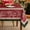 Lineflower-a, variant on Christmas Rectangle Tablecloth 60 x 120 Inch, Winter Red Poinsettia and Holly Washable Table Cloth, Xmas Lines Design Table Cover for Dining, Party, Holiday Decor - Red