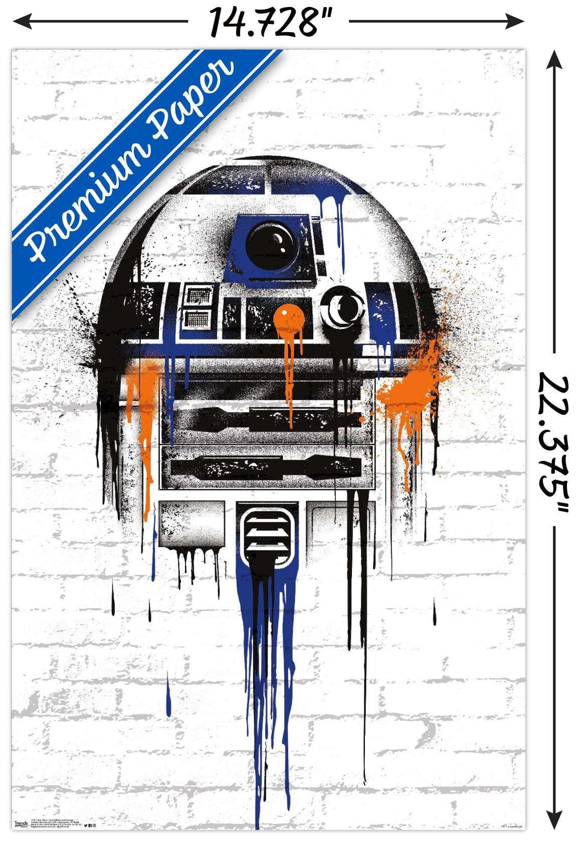 Star Wars: Saga - Droid Black And Orange Wall Poster, 14.725" x 22.375"