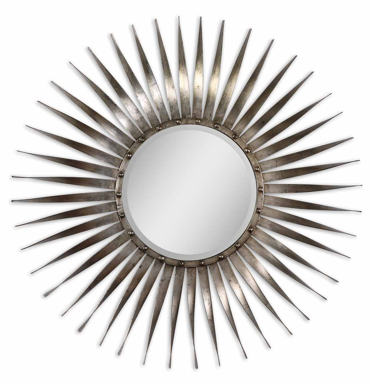 Uttermost 13769 Sedona Sunburst Wall Mirror Silver