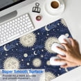 thumbnail image 4 of Long Mouse Pads for Desk,Dark Blue Sun Moon Star Pattern Desk Mats on Top Of Desks, Desk Mouse Pad Extra Large with 3mm Non-Slip Base and Stitched Edge for Gaming,Office,Work,Home 31.5"x11.8", 4 of 6