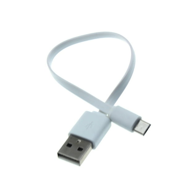 MicroUSB Short USB Cable Charger Cord Power Wire O8N for Samsung Galaxy S5, J7 Sky Pro, V (2017) Perx, S6 Edge  S7 Edge, Grand Prime, Active, TabPRO 12.2 10.1 SM-T520 Tab S 10.5 SM-T800 Active