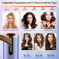 thumbnail image 5 of Duomishu Electric Hair Curling Iron Set Cordless Automatic Curling Wands with LCD Display and 6 Adjustable Temperature USB Rechargeable, 5 of 10
