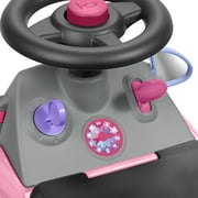 Radio Flyer Creativity Car, 3 in 1 Push Walker & Ride-on with Interactive Features, Pink