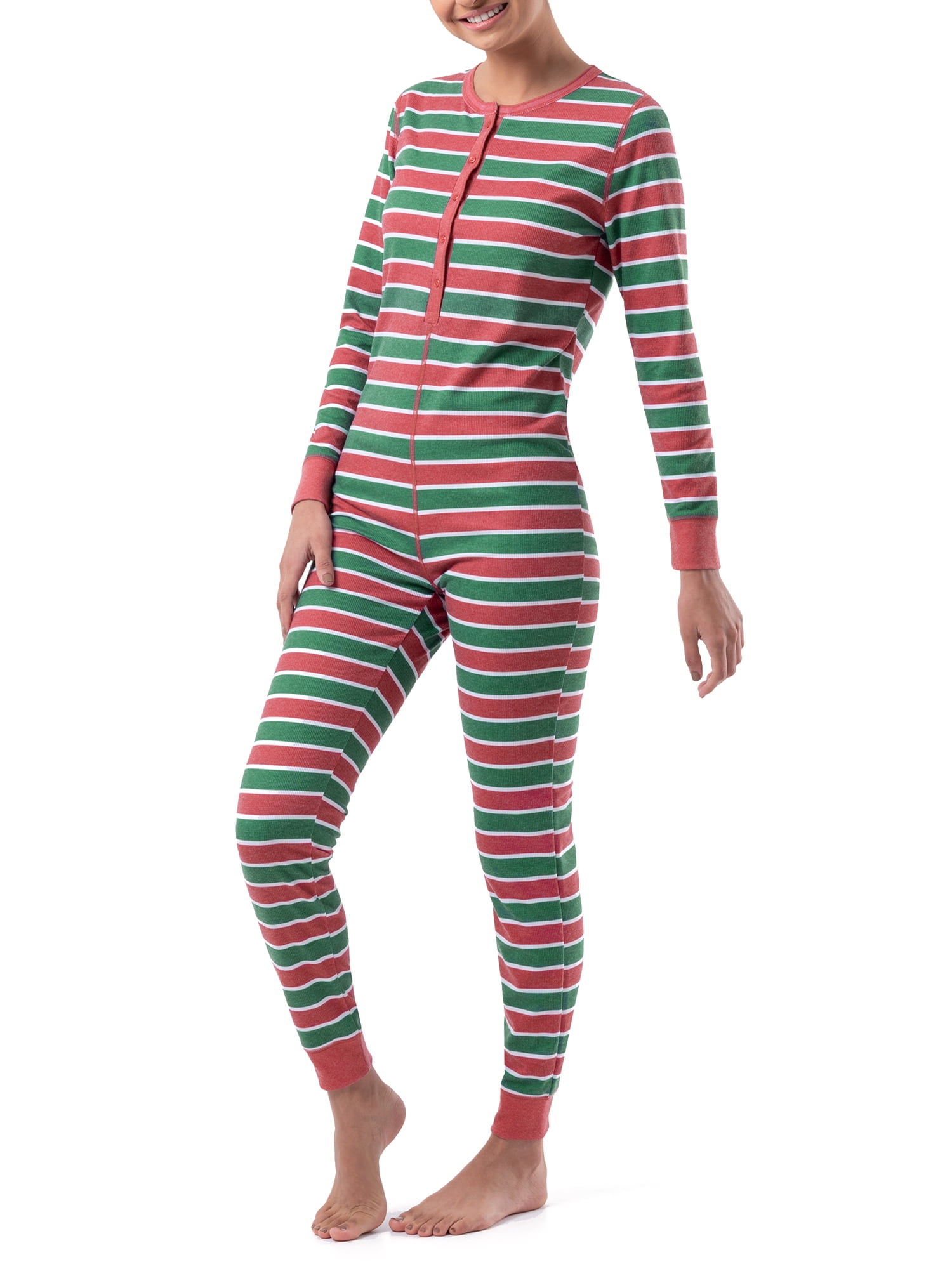 Fruit of the Loom Women's and Women's Plus Long Underwear Waffle Thermal Union Suit