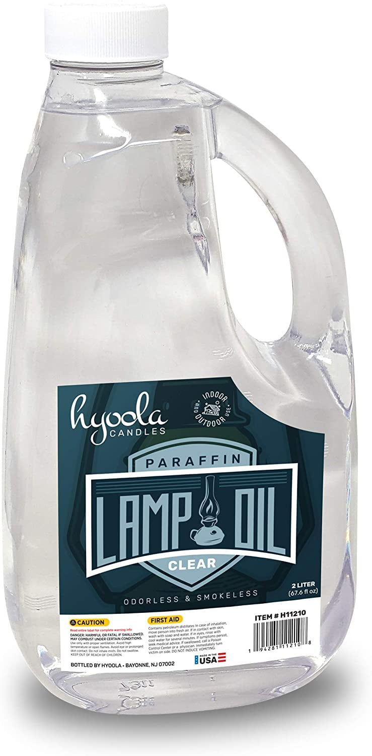 Hyoola, 2 Liter Smokeless, Odorless Liquid Paraffin Lamp Oil Clear