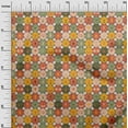 thumbnail image 3 of oneOone Viscose Chiffon Dark Peach Fabric Kids Circle Craft Projects Decor Fabric Printed By The Yard 42 Inch Wide, 3 of 4