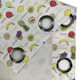 thumbnail image 5 of Ambesonne Fruits Grommet Curtain, Summer Fresh Eating, 50" x 63", Purple Yellow Ruby, 5 of 6