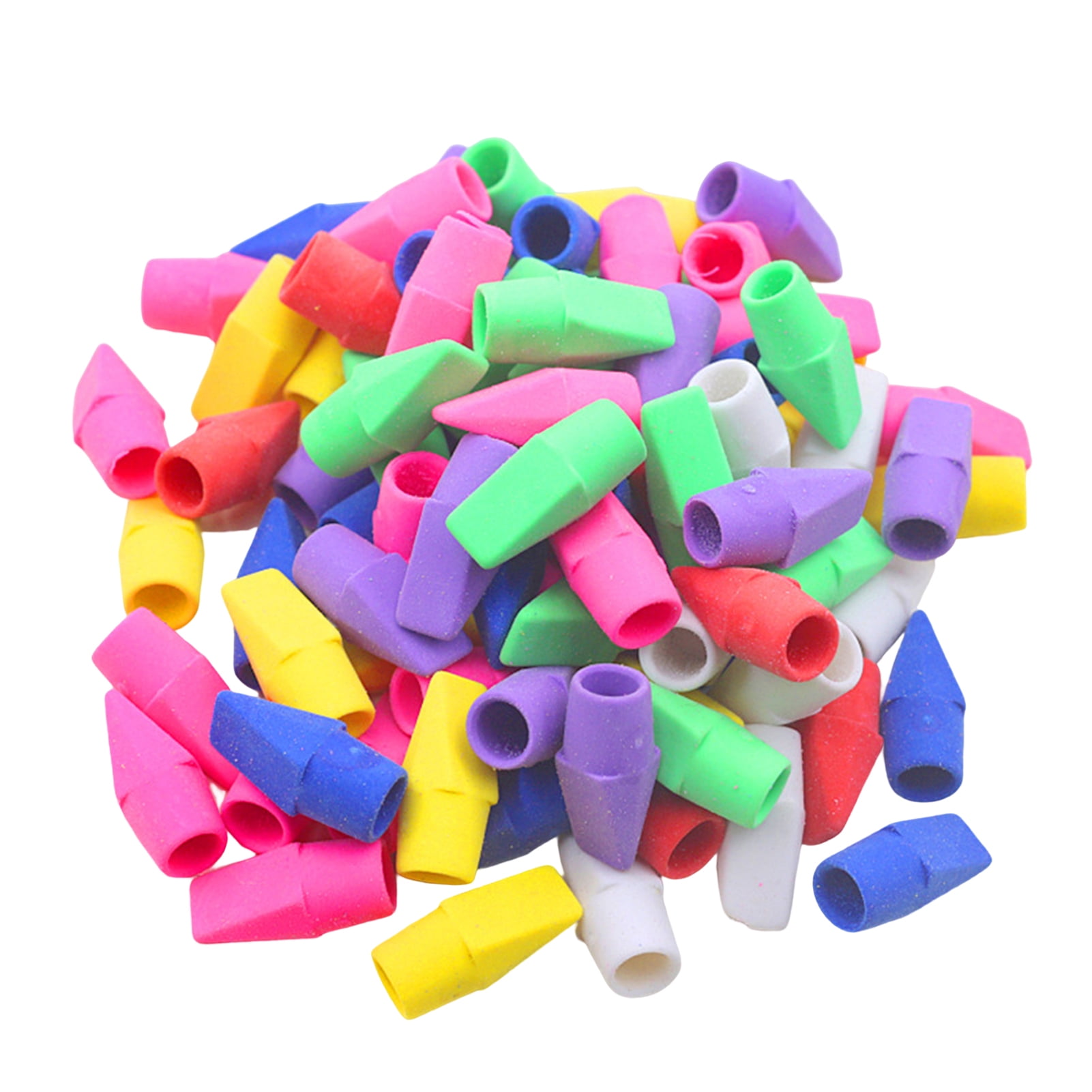 Hesroicy Bright Color Pencil Eraser Set 150Pcs, Manual Soft Remove