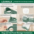 thumbnail image 3 of Recipiente de almacenamiento de comida para mascotas LEAWALK de 2,3 a 3,2 kg para gatos y perros, 3 of 7