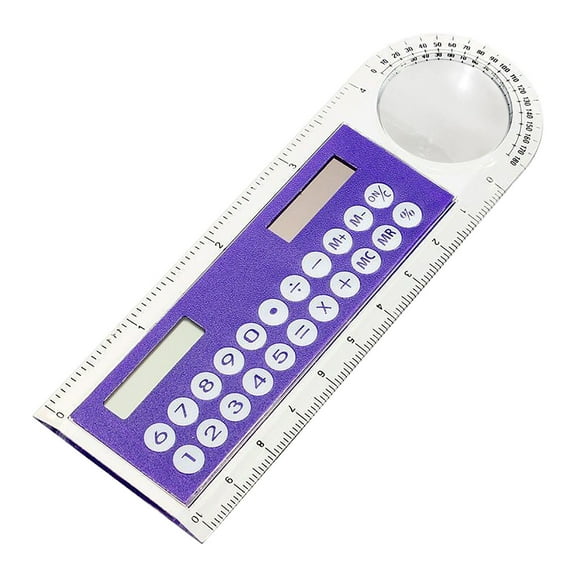 CASAFUN Multifunctional 3 in 1 Ruler Calculator with Large LCD Display,back to School Supplies for Kids,Small Desktop Calculator Standard Function for Home,Office,School
