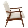 thumbnail image 2 of Davis Chair in Linen Beige fabric with Medium Espresso frame, 2 of 5