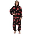 thumbnail image 6 of Naruto Shippuden Akatsuki Red Clouds Shinobi Anime Adult Kigurumi One Piece Costume Loungewear Sleep Pajama Union Suit, 6 of 8