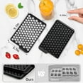 thumbnail image 2 of Mini Round Ice Cube Trays with Lid, Small Pebble Ice Molds for Freezer, 4-Pack Chilling Drinks Coffee Juice, Compact Ice Cubes 0.55in Black, 2 of 7