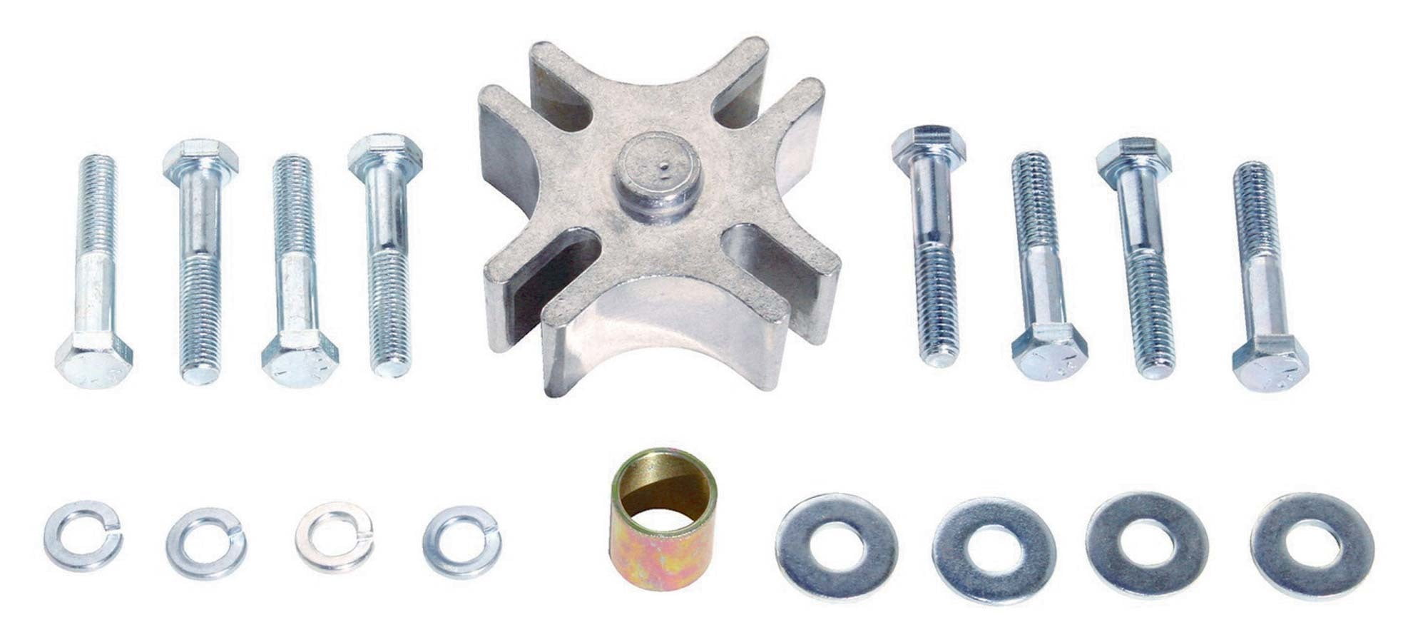 Perma-Cool PRM24100 1 in. Thick Bushings & Hardware Aluminum Universal System Fan Spacer, Polished