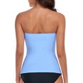 thumbnail image 7 of Ocean Blues Women's Twist Swimsuit Top Molded Cups Tummy Control Tankini Top Only, 7 of 7