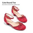 thumbnail image 6 of DREAM PAIRS Girls Dress Shoes Closed Toe Low Heels Ankle Strap Pumps for Toddler Little Big Kid Flower Party Wedding Princess, 6 of 8