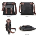 thumbnail image 3 of Dasein Women Lightweight Crossbody Bags Soft Vegan Leather Messenger Bag Shoulder Bag Travel Purse, 3 of 9