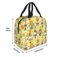 thumbnail image 4 of Kdxio Garden Honeybee Gnomes Print Insulated Lunch Bag,Reusable Tote Lunch Box for Women Men,Leakproof Cooler Lunch Bags for Work Office Travel Picnic, 4 of 6
