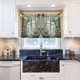 thumbnail image 5 of Yayeee Kitchen Curtains Tier Pair Light Filtering 27"x24" Rod Pocket Short Cafe Window Panel, Ghosts Playing in A Garden, 5 of 7