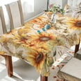 thumbnail image 5 of Coolnut Vintage Sunflowers Fabric Square Tablecloth - Waterproof and Wrinkle-Resistant Table Cloth 54x54 Inch Table Cover for Indoor & Outdoor Dining House Decor, 5 of 7